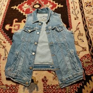 Free People M2F denim vest medium MMX